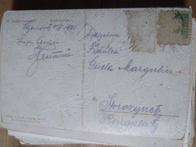 Ilustrata circulata Romania Bukowina Bucovina Suceava Interbelice Strojinet foto