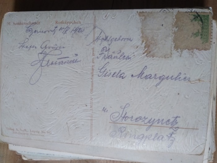 Ilustrata circulata Romania Bukowina Bucovina Suceava Interbelice Strojinet