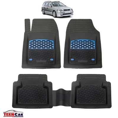 Opel Astra G Covorase Auto TeamCar&amp;reg; Tip Tăviță Compatibile (1998&amp;ndash;2009) - Combi Blue foto