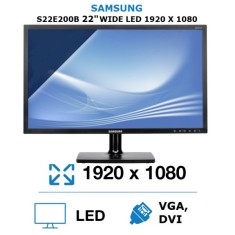 Monitor SH - SAMSUNG model S22E200B 22 inch-VGA DVI