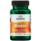 Biotin 5000 mcg Vitamina B7 Biotina 5 miligrame 30 capsule Swanson, Swanson Health Products