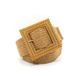 Cumpara ieftin Curea din rafie cu catarama decorativa