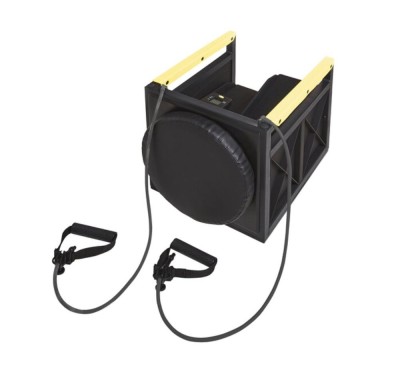 Cub de Fitness Multifuncțional 5 in 1, Stepper, Disc Rotativ, Expansor , Maxim 100 kg, Afișaj Digital, 48 x 38 x 39 cm, Negru/Galben foto