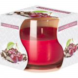 Lumanare parfumata bispol cu pahar tip bol - chocolate cherry, Stonemania Bijou