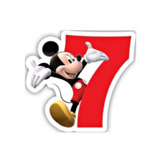 Lumanare tort cifra 7 Mickey Mouse Disney foto