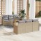 vidaXL Set de canapele pentru grădină 7 pcs Bej 100 x 55 x 73 cm 3357123