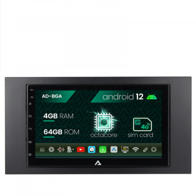 Navigatie Ford 2DIN, Android 12, A-Octacore 4GB RAM + 64GB ROM, 7 Inch - AD-BGA1004+AD-BGRFR0012DIN foto