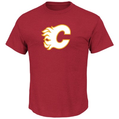 Calgary Flames tricou de bărbați Tek Patch red - S foto
