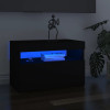 Comoda TV cu lumini LED, negru, 60x35x40 cm GartenMobel Dekor, vidaXL