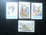 Serie URSS 1959 - Turism , 4 valori, Nestampilat