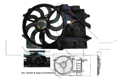 NRF 47302 Ventilator, radiator foto
