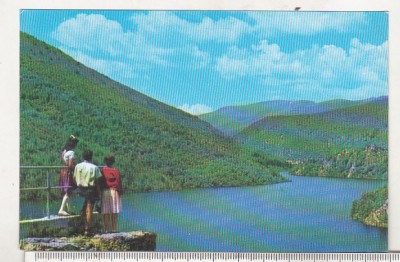 bnk cp Lacul de acumulare al uzinei hidroelectrice Sadu V - Vedere - necirculata foto