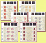 2008 Romania, EFIRO (III) 6 minicoli de 8 timbre cu vignete folio LP 1805 a MNH, Istorie, Nestampilat
