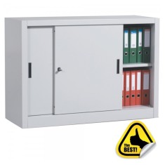 Dulap metalic Premium usi culisante 1 raft 1200x450x900 mm (LxlxH) 50 kg/polita, Asamblat, PLUS