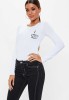 Bluza dama alba - Espresso Yourself II - L, THEICONIC