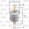 Filtru combustibil VALEO 587007