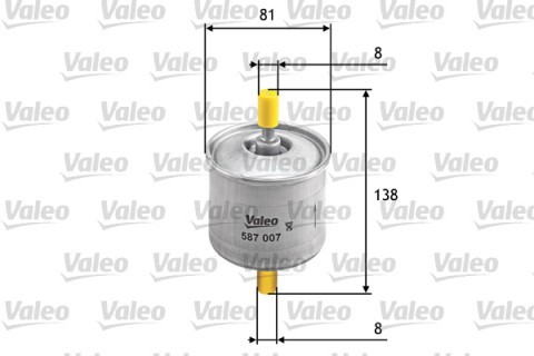 Filtru combustibil VALEO 587007