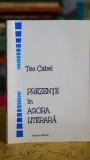 (autograf) Prezente in Agora literara - Teo Cabel