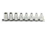 Set chei tubulare 3/8&quot; 8 piese CRV 4-14mm suport metalic, GEKO G13530