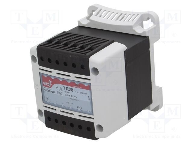 Transformator alimentare 500VA 230V pentru șină DIN DF ELECTRIC