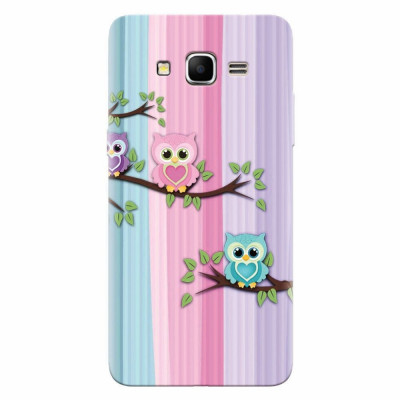 Husa silicon pentru Samsung Grand Prime, Cute Owl foto