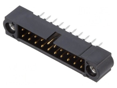 Conector PCB-cablu 20 pini 2mm 800V THT foto