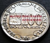 Cumpara ieftin Moneda exotica 100 BOLIVARES - VENEZUELA, anul 2004 *cod 3325 = ERORI MATERIAL, America Centrala si de Sud