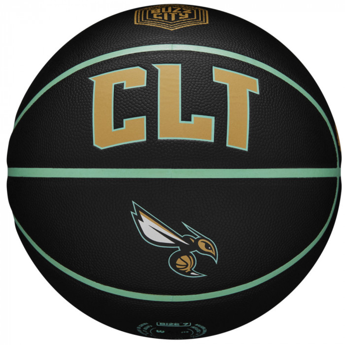 Mingi de baschet Wilson NBA Team City Collector Charlotte Hornets Ball WZ4016404ID negru