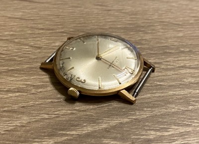 Ceas din aur 14K DOXA de 35 mm mecanic din 1940 functional colectie foto