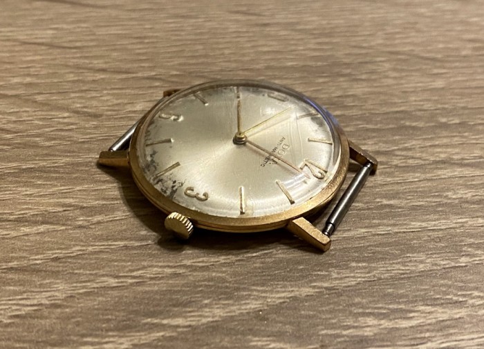 Ceas din aur 14K DOXA de 35 mm mecanic din 1940 functional colectie