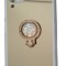 Husa silicon oglinda , inel si pietricele Huawei P40 Lite , Auriu
