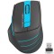 MOUSE A4tech, gaming, wireless, 2.4GHz, optic, 2000 dpi, butoane/scroll 6/1, buton selectare viteza, negru / albastru, &quot;FG30 Blue&quot; (timbru verde 0.18