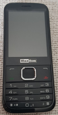 Telefon mobil Maxcom MM237 dual sim negru folosit impecabil foto