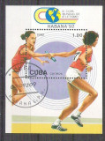 Cuba 1992 Sport, perf. sheet, used AA.044, Stampilat