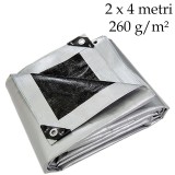Cumpara ieftin Prelata profesionala pentru depozitare si acoperire 2x4 m, 260 g/mp, impermeabila