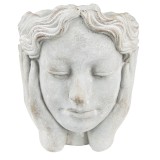 Cumpara ieftin Ghiveci flori piatra gri Femeie 20x23x25 cm