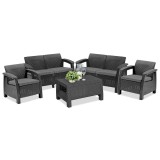 Cumpara ieftin Set de mobilier de grădină Corfu Big &icirc;n culoarea grafit