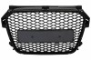 Grila Centrala Fara Emblema Audi A1 8X Pre Facelift (2010-2014) RS1 Design Negru Lucios Performance AutoTuning, KITT