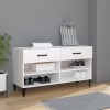 Gossi pantofar, alb, 102x35x55 cm, lemn compozit
