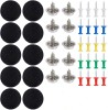 Kit 30 Nituri Universale Buton Capse Refixare Plafon Auto Negre Otel Galvanizat Reparatie Tapiterie Interior Habitaclu