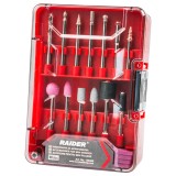 Set 96 accesorii pentru mini polizor drept Raider, in cutie