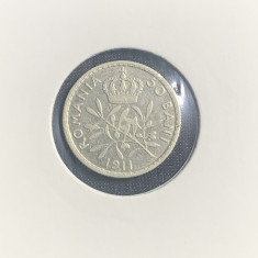 Moneda 50 bani 1911 argint