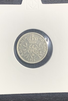Moneda 50 bani 1911 argint foto