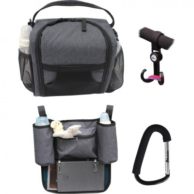 Set accesorii pentru picnic Altabebe, Gri/Negru foto