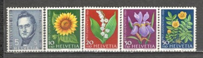 Elvetia.1961 Pro Juventute-Flori de gradina SH.43 foto