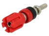 Conector Soclu Banană CLIFF 4mm 30A Roșu, Montare Pe Panou, Terminal cu Șurub, 60V DC