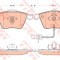 Set placute frana,frana disc AUDI A8 (4E) (2002 - 2010) TRW GDB1617
