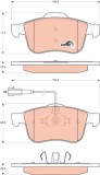TRW GDB1647 COTEC set placute frana,frana disc