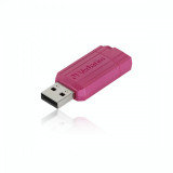 Memorie USB2.0 128GB Verbatim PINSTRIPE STORE N GO roz 49460