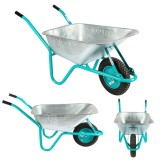 Set 10x Roaba metalica galvanizata 85L pentru constructii si gradina Detoolz G01